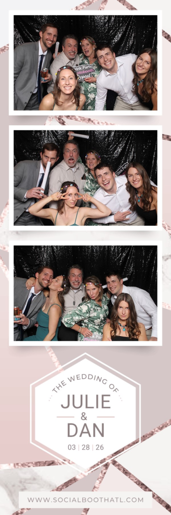 Single 2 by 6 photo strip from Julie & Dan