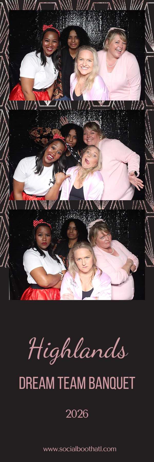 Single 2 by 6 photo strip from Highlands banquet