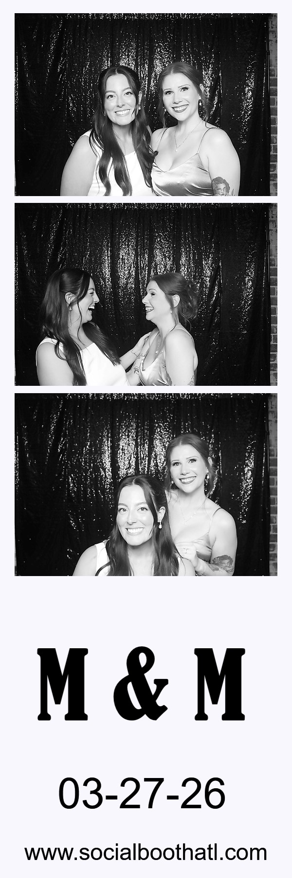 Pinkstaff wedding single 2 by 6 photo strip